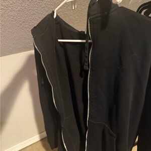 H&M - Rick Owen’s Style - Black Zip-Up Hoodie